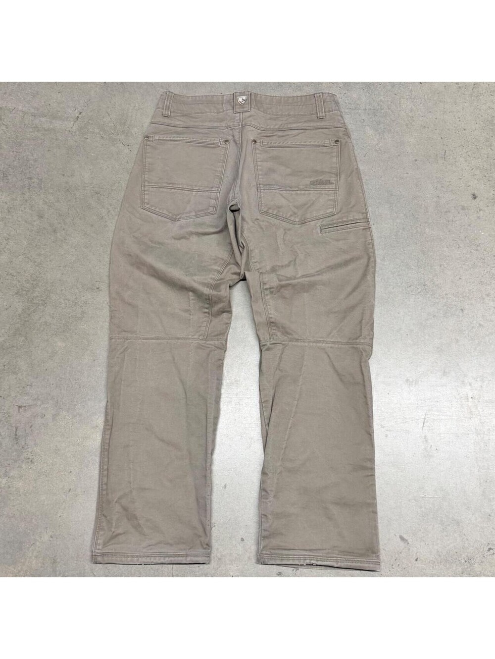 Kuhl Rydr Vintage Patina Dye Pants Tan Articulated Knee